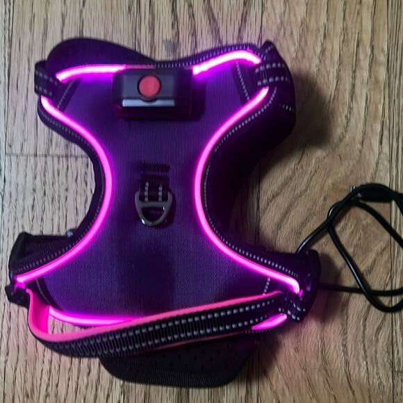 LIGHT UP DOG HARNESS LED NO PULL DOG SIZE XS - Picture 2 of 5